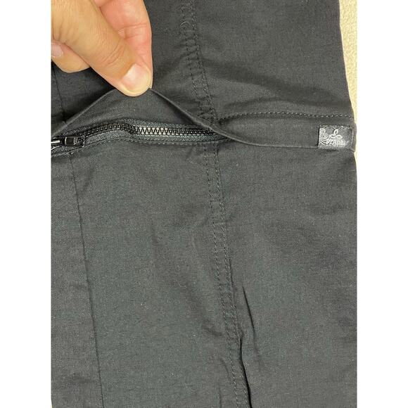 Prana Pants Womens 4 Black Convertible Straight Leg Hiking‎ Camping Outdoors - Picture 11 of 15
